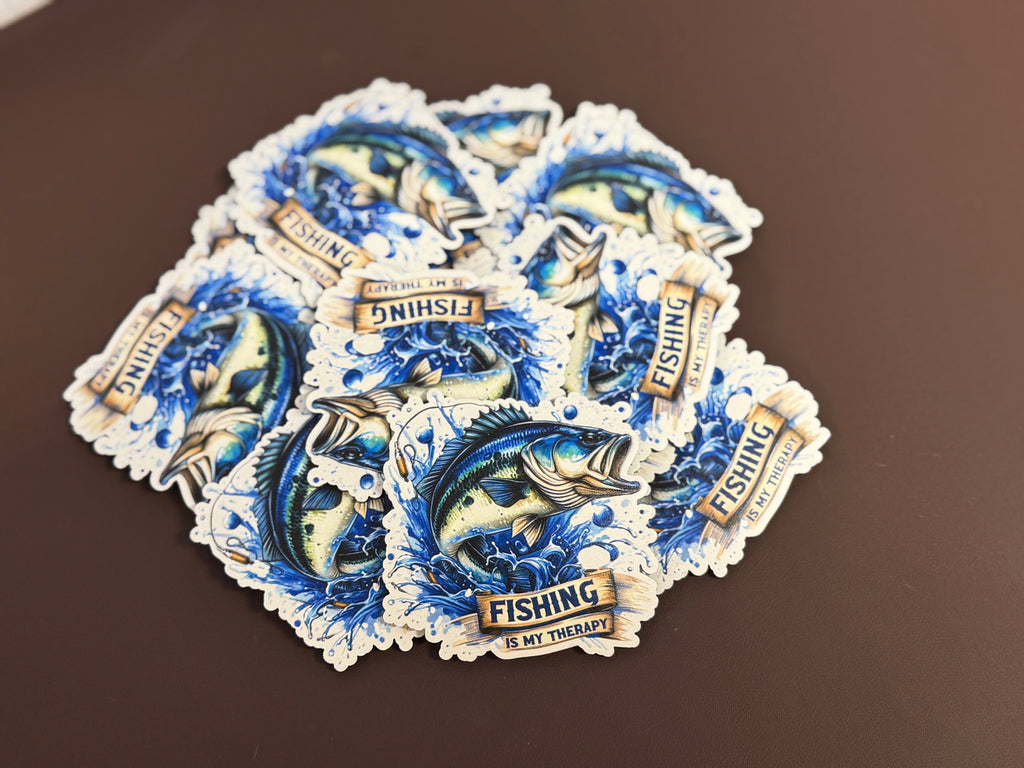 Fishing Is My Thereapy UV Printed Patches