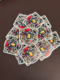 Mallard - Hat & Glasses UV Printed Patches