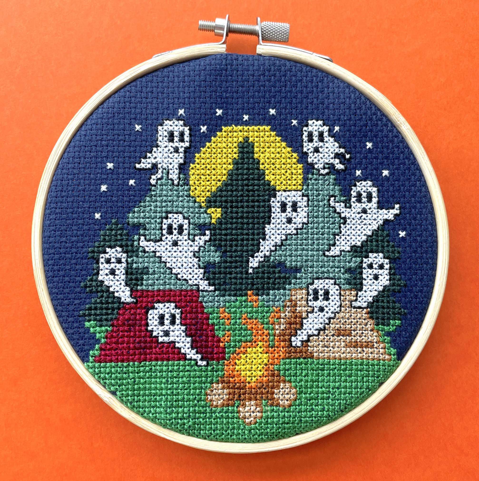 Campfire Stories Counted Cross Stitch DIY KIT