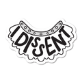 I Dissent Collar Vinyl Sticker