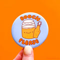 Kombucha Fridge Magnet or Pinback Button "Booch, Please!"