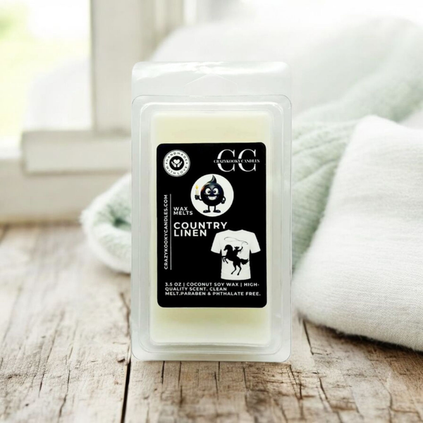 COUNTRY LINEN - Wax Melts, Scented Coconut Soy, 3.5oz