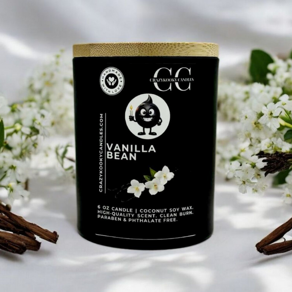 VANILLA BEAN - Funny Candle, Scented Coconut Soy Candle, 6oz