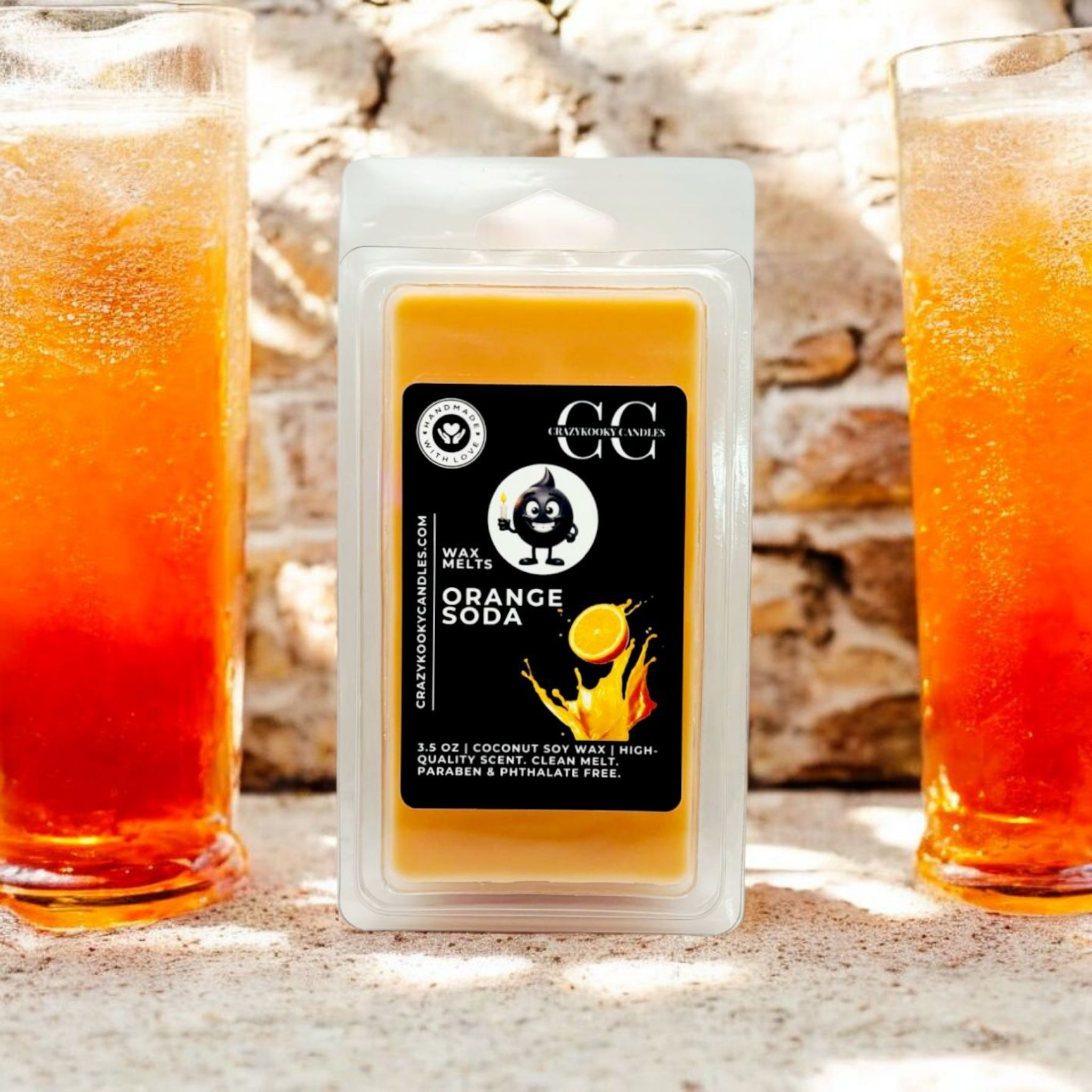 ORANGE SODA - Wax Melts, Scented Coconut Soy, 3.5oz
