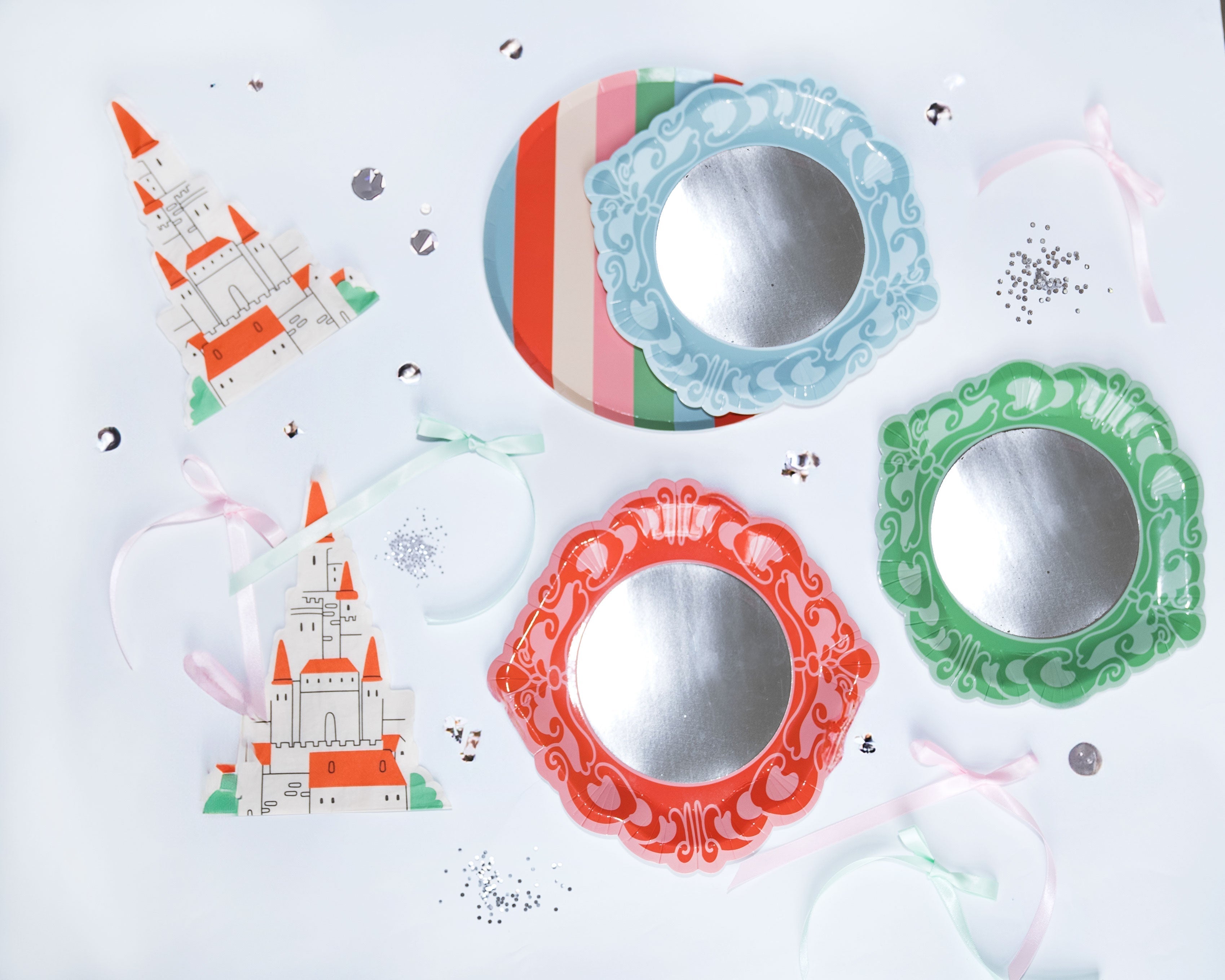 Mirror Mirror Princess Party Dessert Plates (x 12)