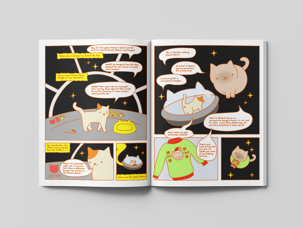 Space Paws: Burger Dash Comic
