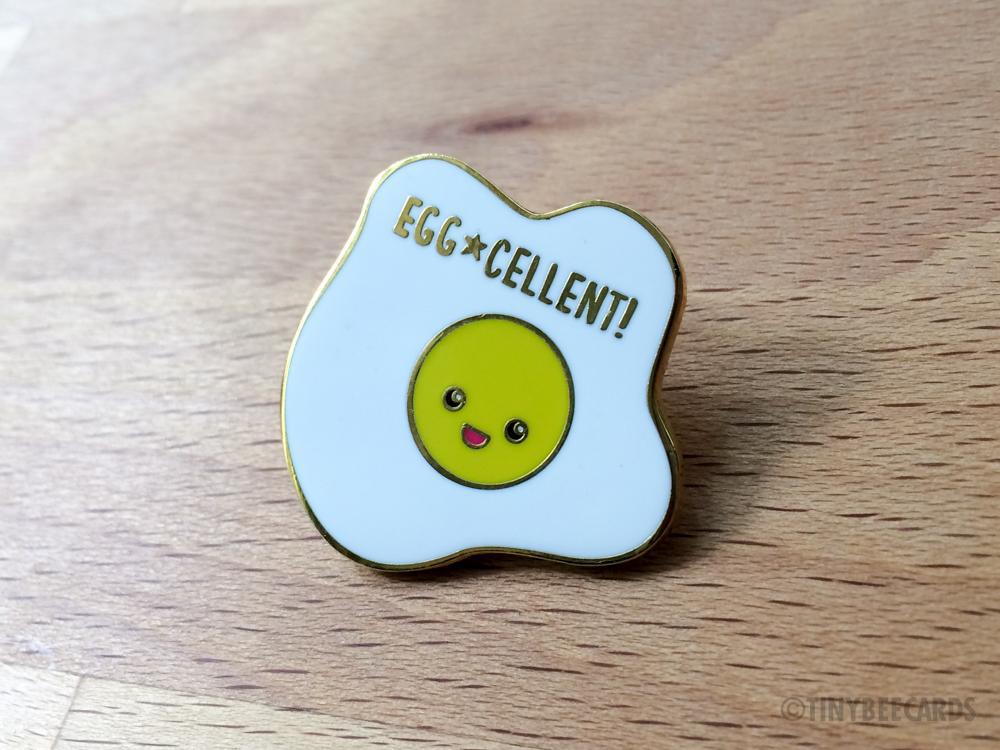 Egg-cellent Fried Egg Hard Enamel Pin