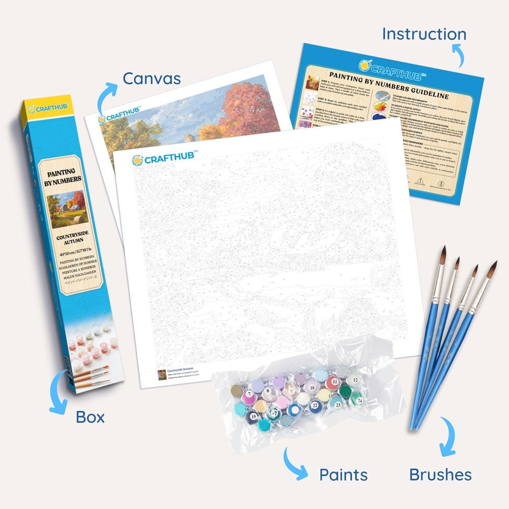 Red Moon - Paint By Numbers Kit