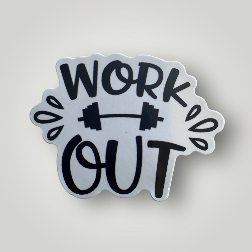 Gym Stickers 50Pcs Insipirational Fitness Planner,Workout Decals for Laptops Hydro Flasks Water Bottles Luggage (Work Out)