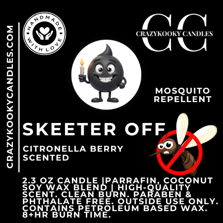 SKEETER OFF - Citronella Berry Scented Candle, 2.3oz