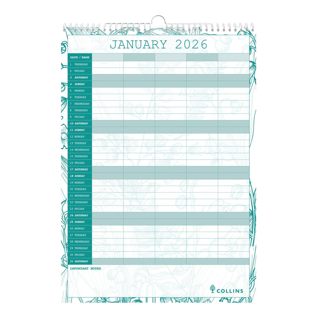 Tara Monthly Wall Calendar- 2026
