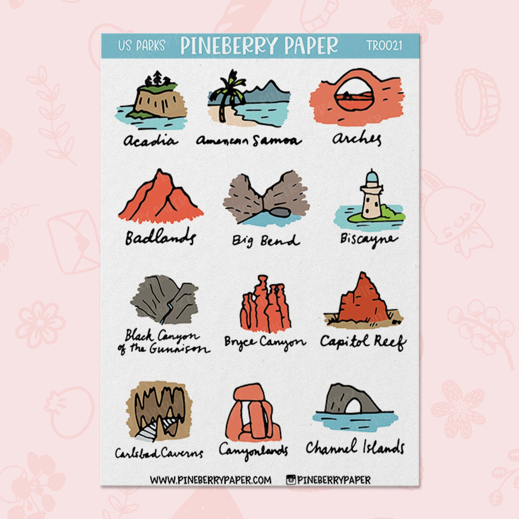 US National Parks | 6 Sheet Set