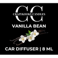 VANILLA BEAN - Car Diffuser, 8ml