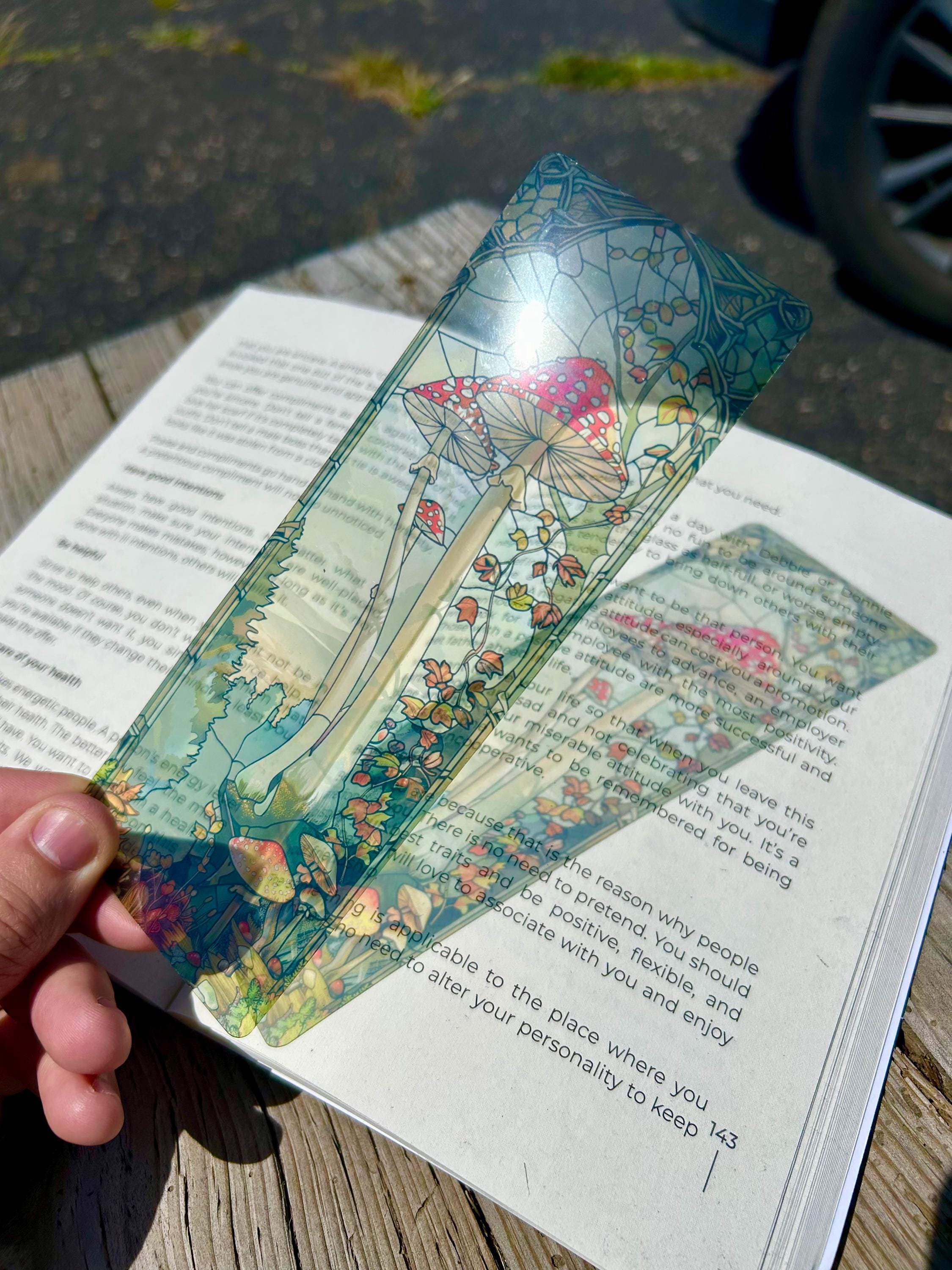 Mystical Shroom Bookmark – Enchanted Fungi Design, Whimsical Forest Gift, Perfect for Mushroom Gift