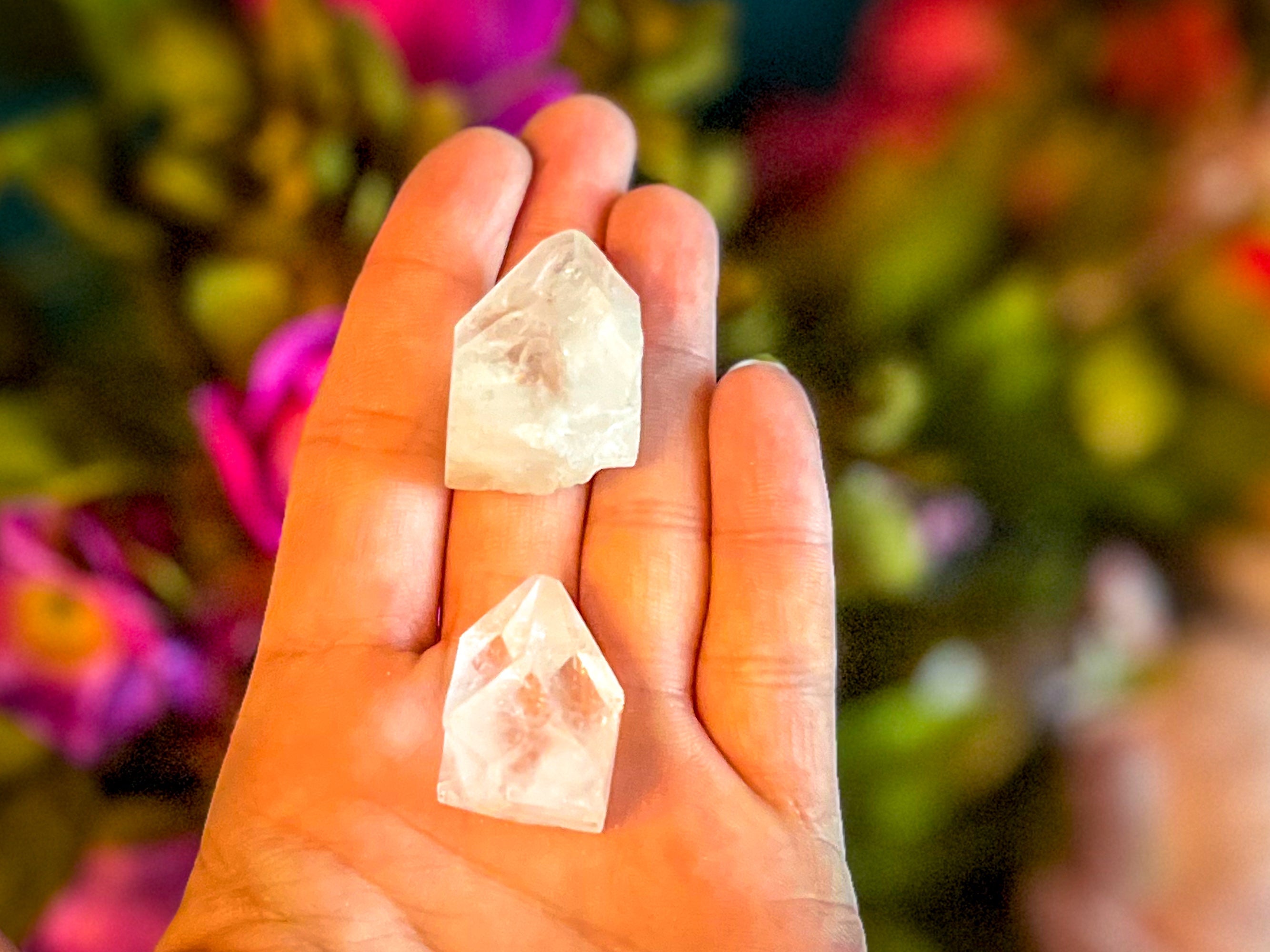 Apophyllite Pyramids, Apophyllite points, Raw apophyllite Tips
