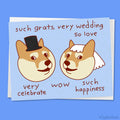 Funny Wedding Card Doge "Such Grats, Very Wedding"
