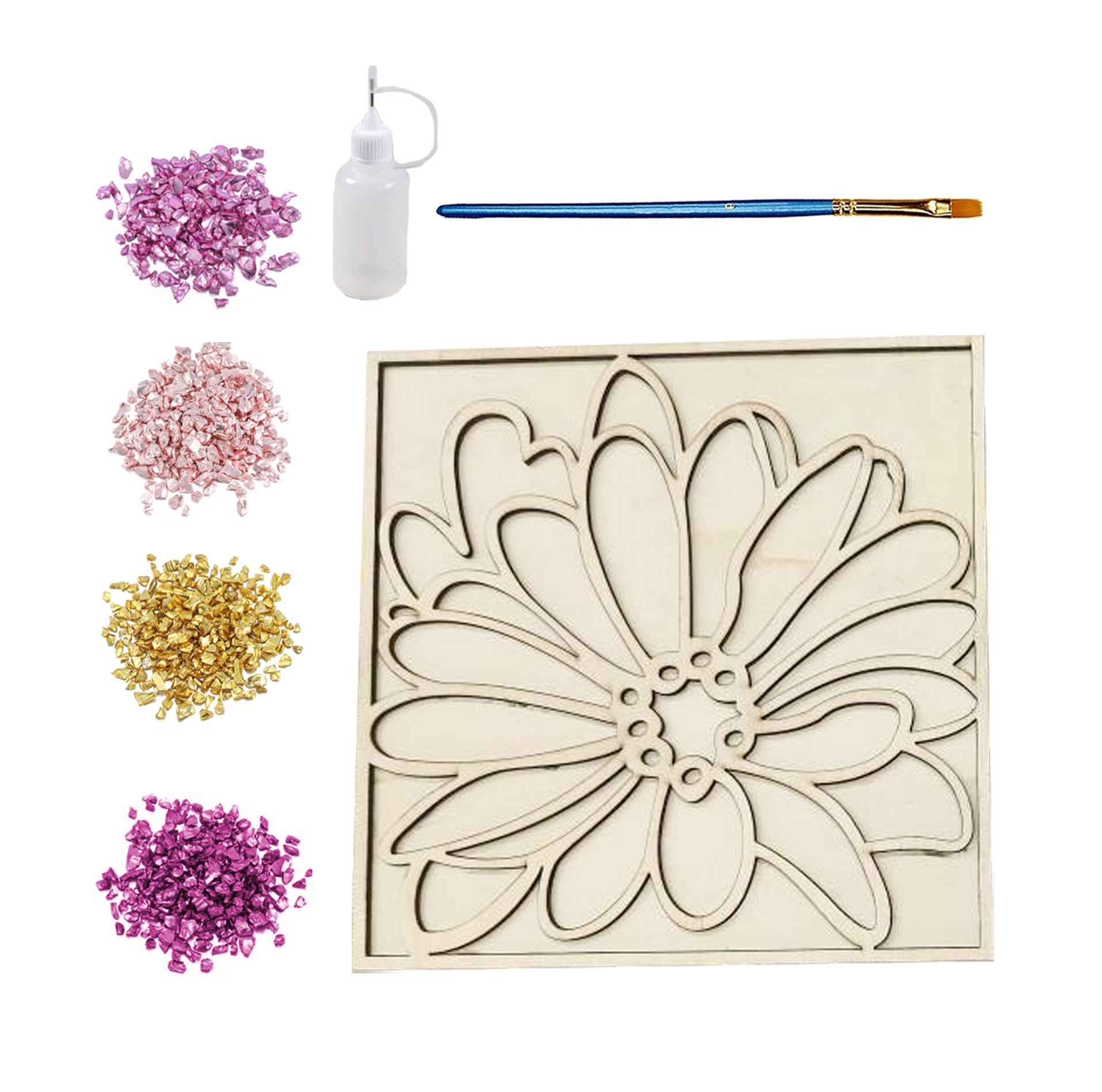 Crushed Glass Havdala Tray