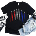Air Force Flyover Red White And Blue Adult T-shirt