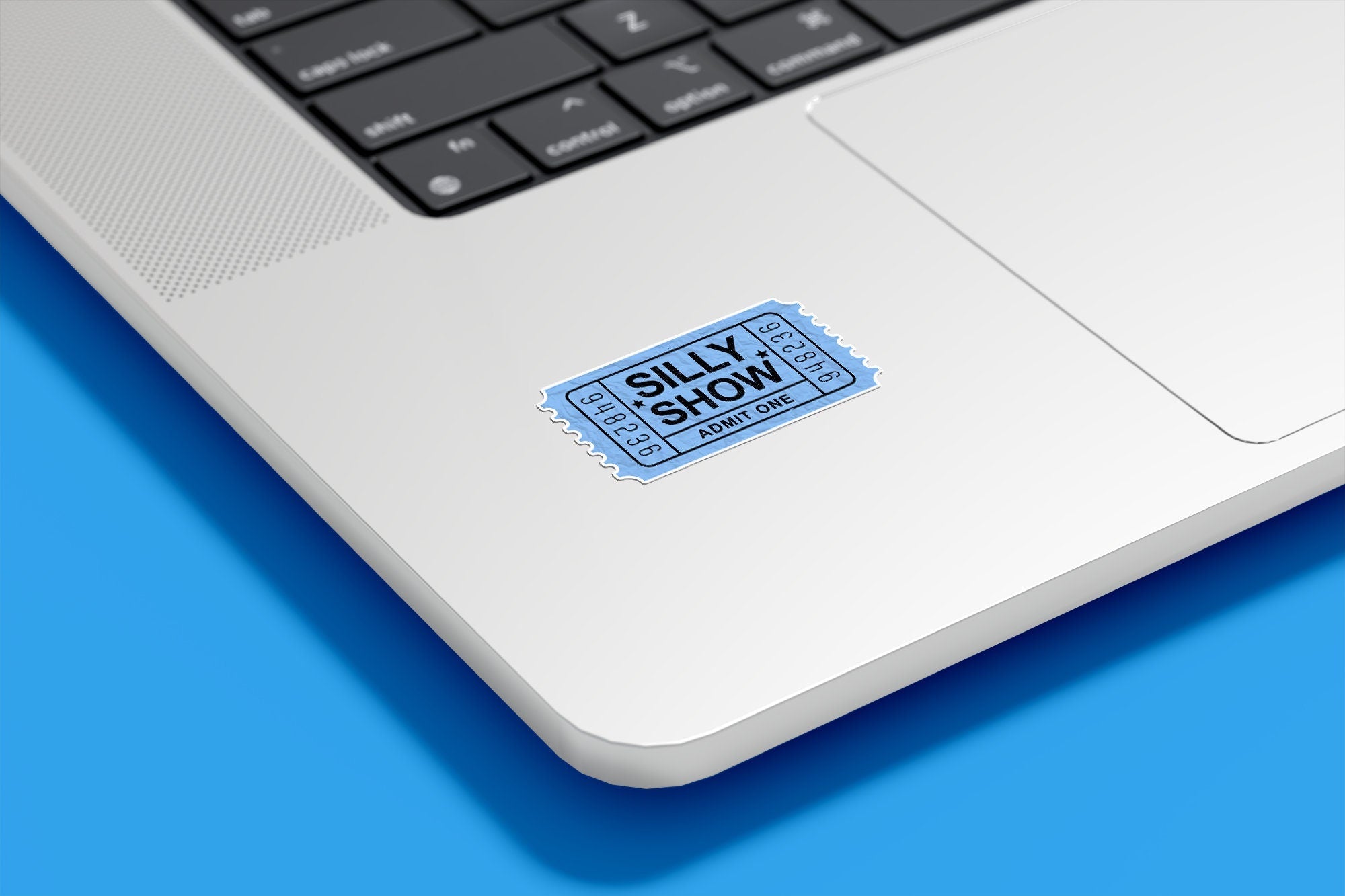 Silly Show Ticket Admit One Vinyl Sticker