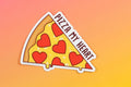 Pizza Vinyl Sticker "Pizza My Heart"