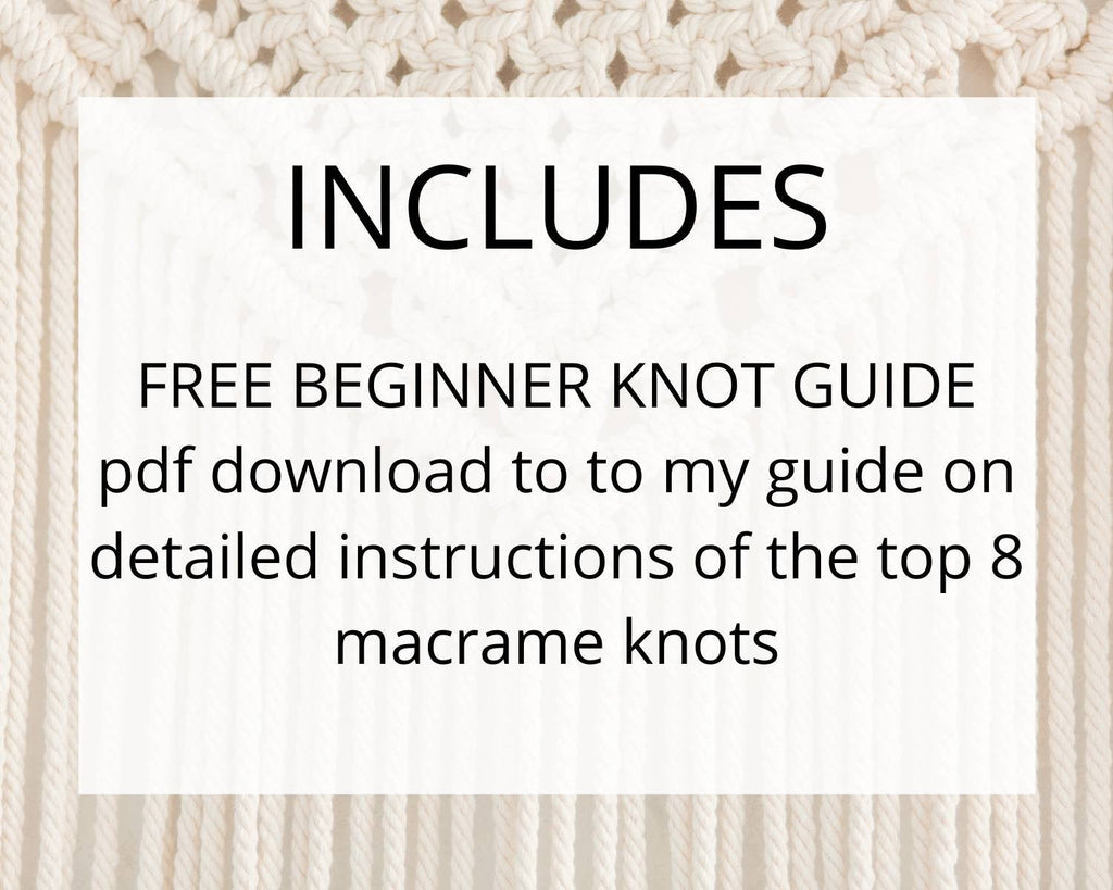Beginner macrame wall hanging pdf pattern