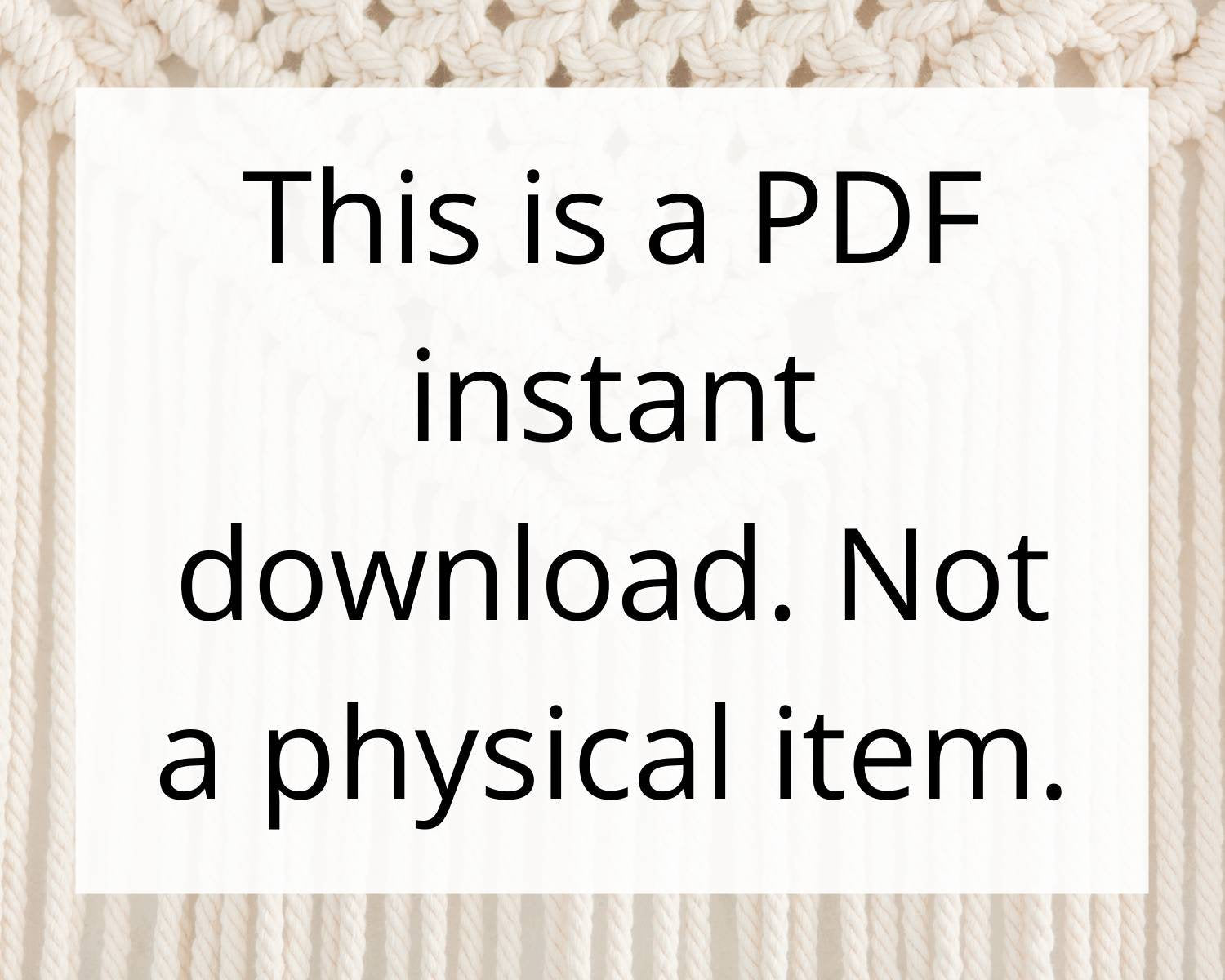 Macrame 12 inch half mandala PDF PATTERN digital download.