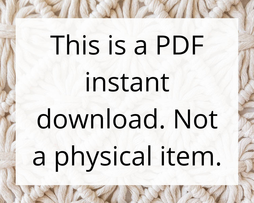 macrame wall hanging pdf pattern, beginner macrame tutorial, DIY macrame step by step, Macrame mandala pattern. macrame circle. English only