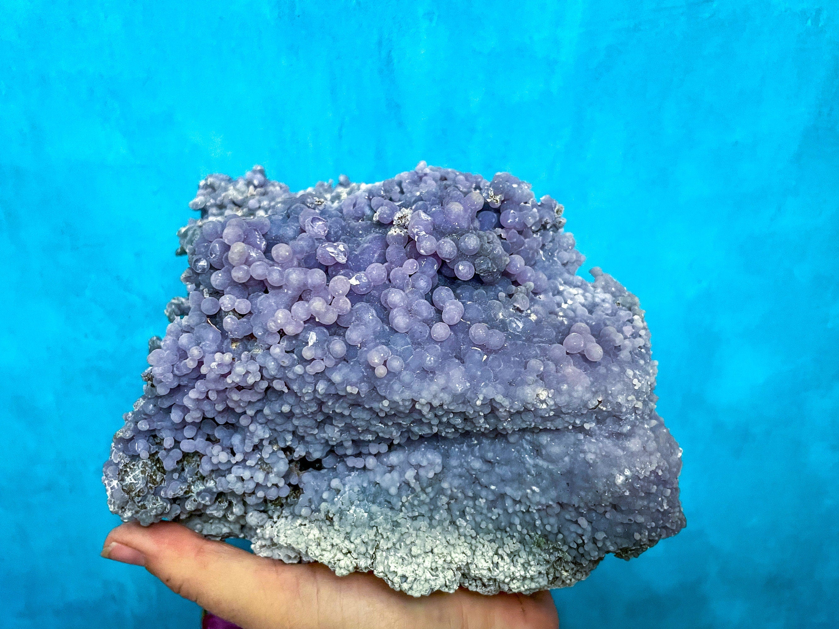 7" LARGE Purple Grape Agate