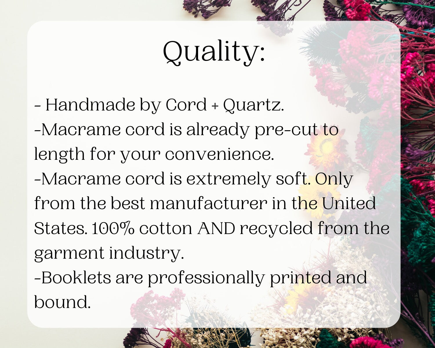 Beginner macrame wall hanging kit. Macrame diy craft kit for beginners.