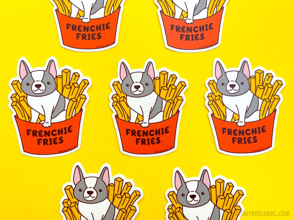 Frenchie Vinyl Sticker - Frenchie Fries