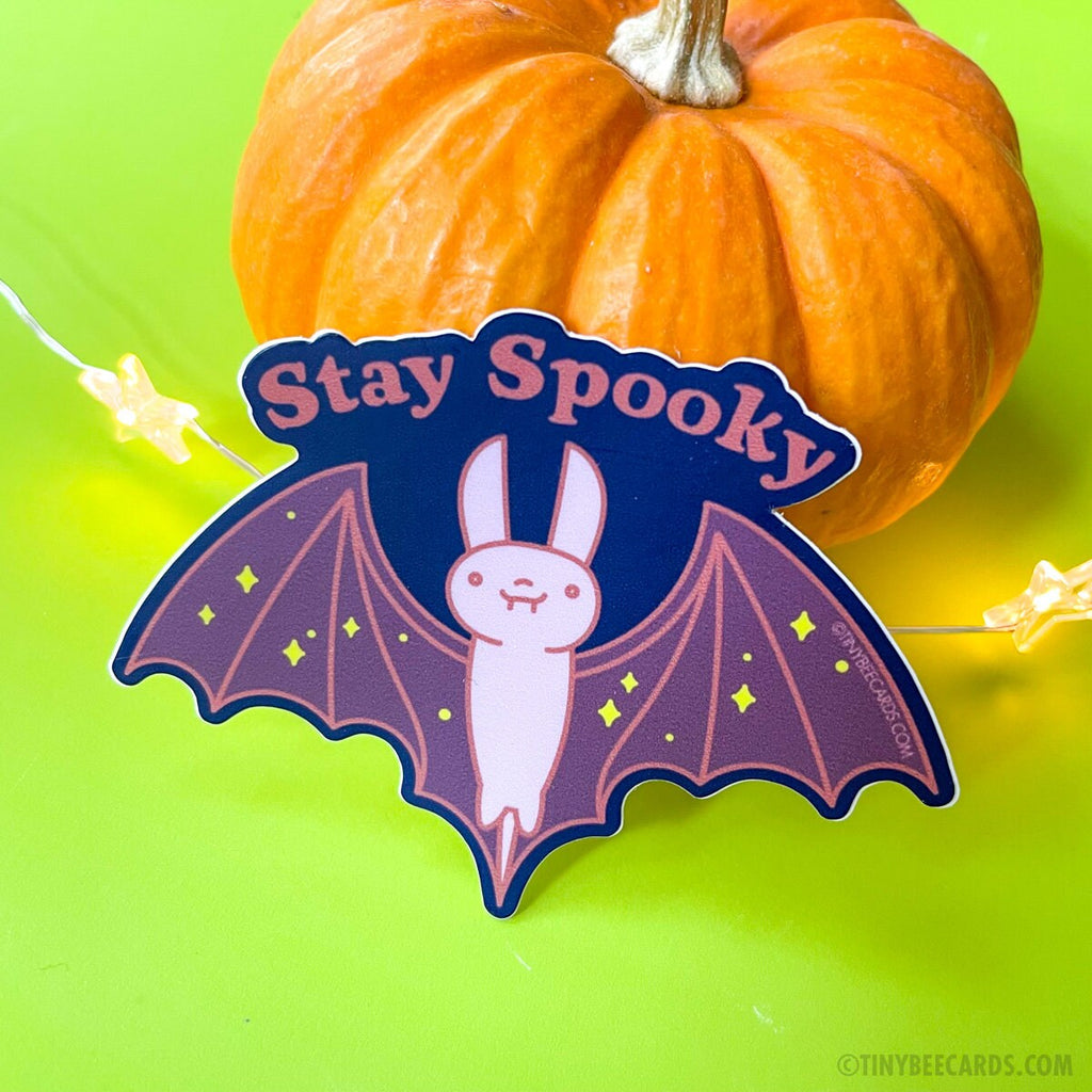 Cute Bat Vinyl Sticker "Stay Spooky"