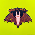 Cute Bat Vinyl Sticker "Stay Spooky"
