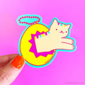 Y2K Cat Virtual Pet 90s Vinyl Sticker