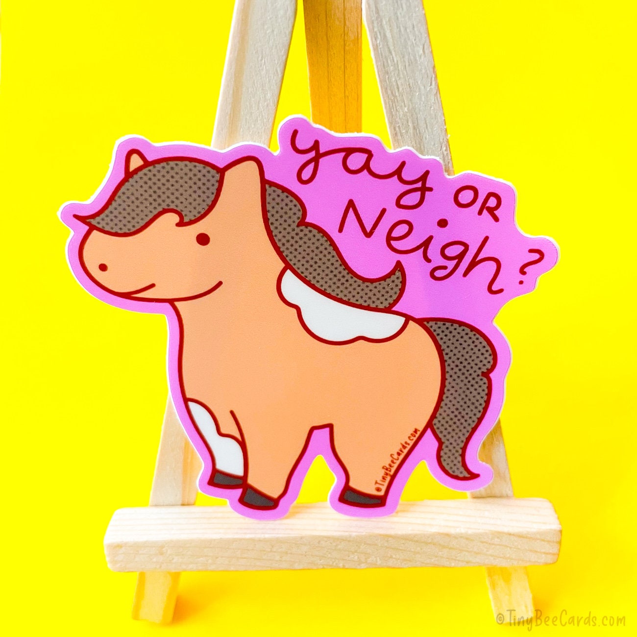 Horse Lover Vinyl Sticker Yay or Neigh Decal