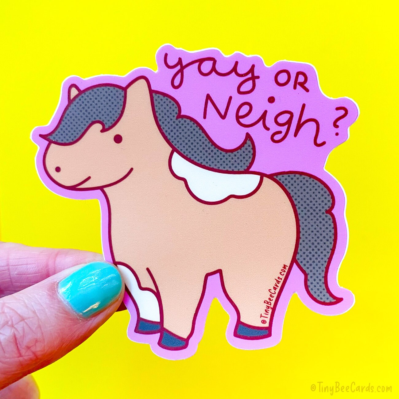 Horse Lover Vinyl Sticker Yay or Neigh Decal