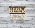 Base Camp Approved Tag Vinyl Sticker