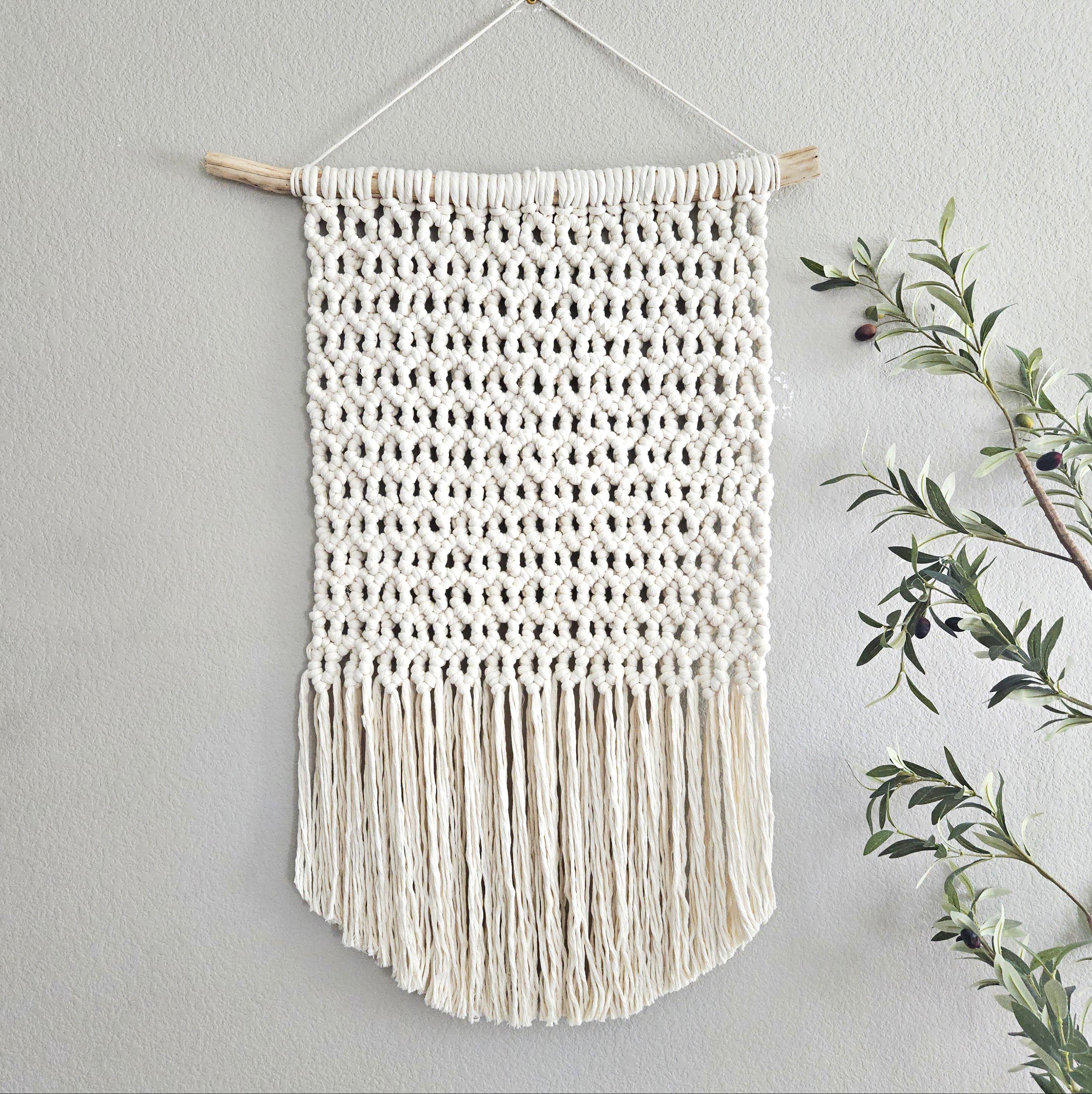 Extra large macrame wall hanging. Ready to ship.