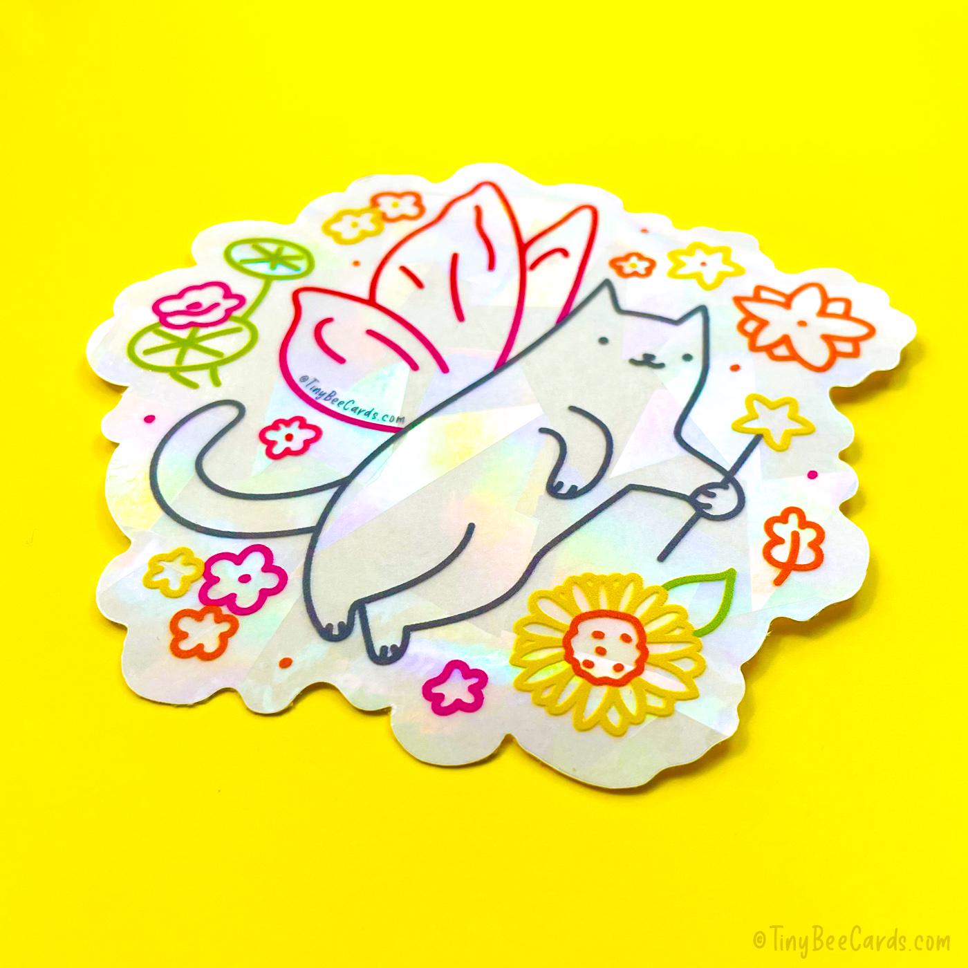 Fairy Cat Suncatcher Decal