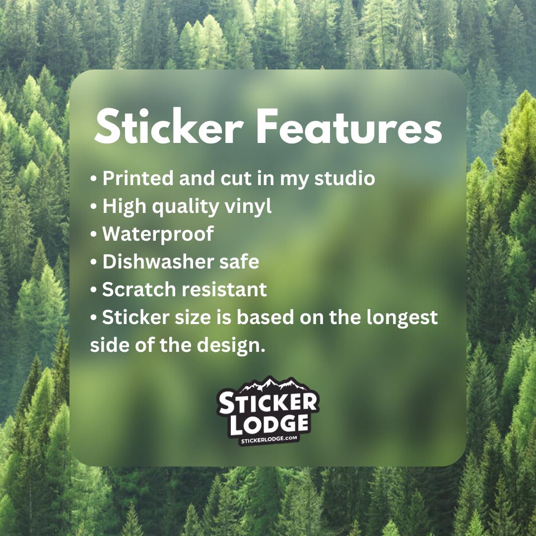 Base Camp Approved Tag Vinyl Sticker