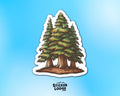 Trio of Redwood Trees Vinyl Sticker