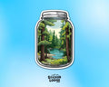 Nature in a Jar Vinyl Sticker