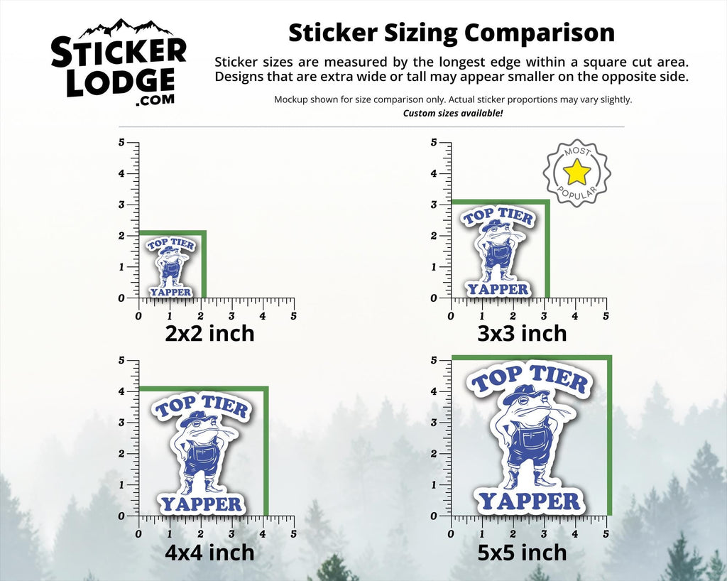 Top Tier Yapper Vinyl Sticker