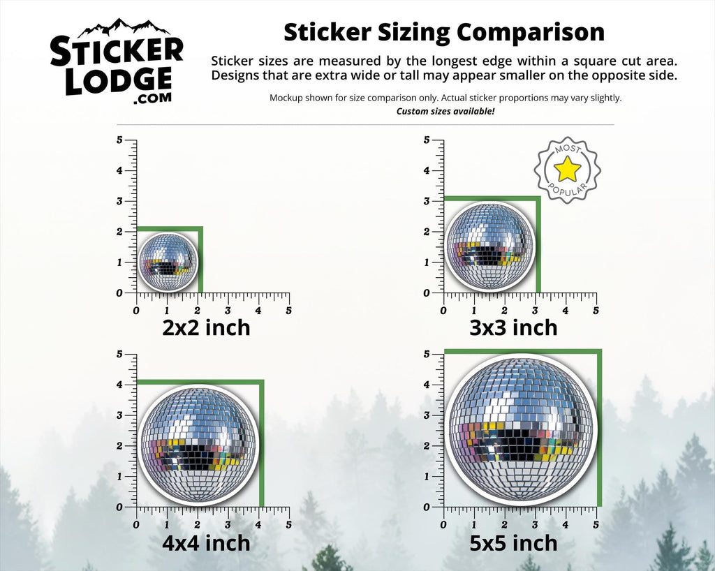 Disco Ball Vinyl Sticker