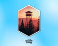 Firewatch Tower Sunset Vinyl Sticker