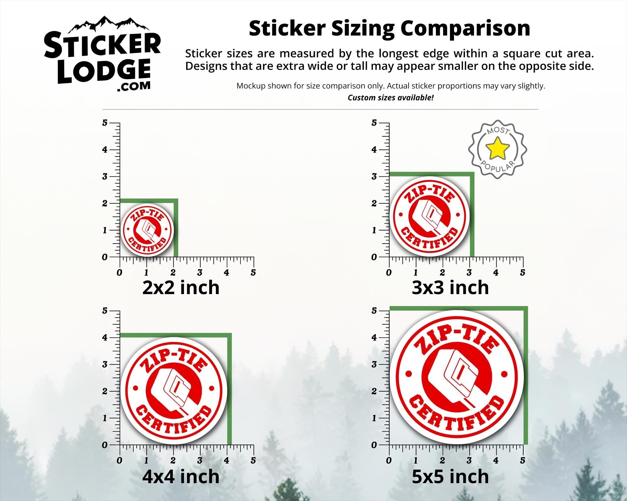 Zip-Tie Certified Vinyl Sticker