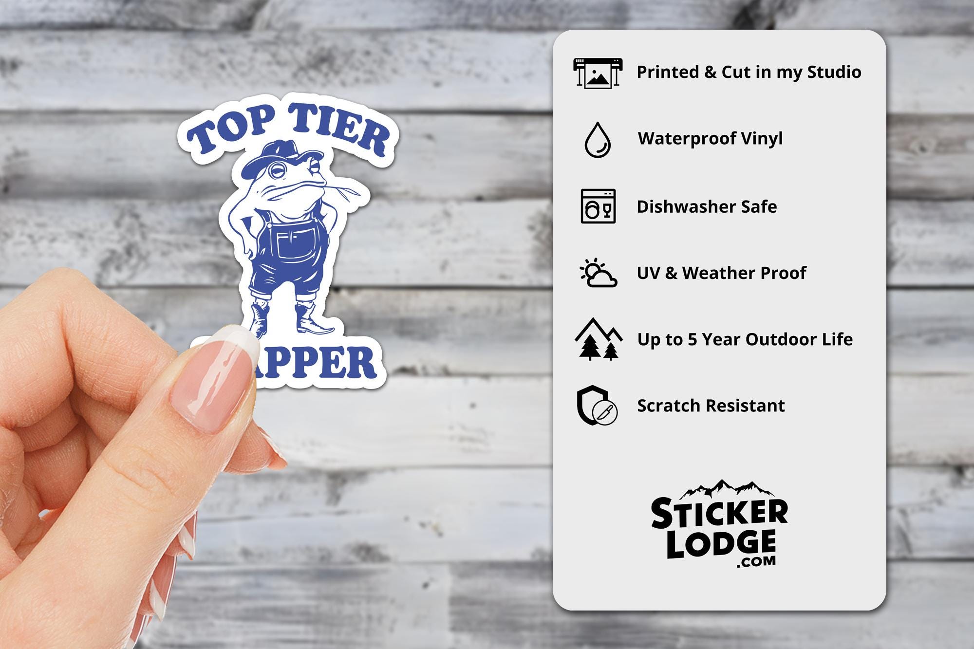 Top Tier Yapper Vinyl Sticker