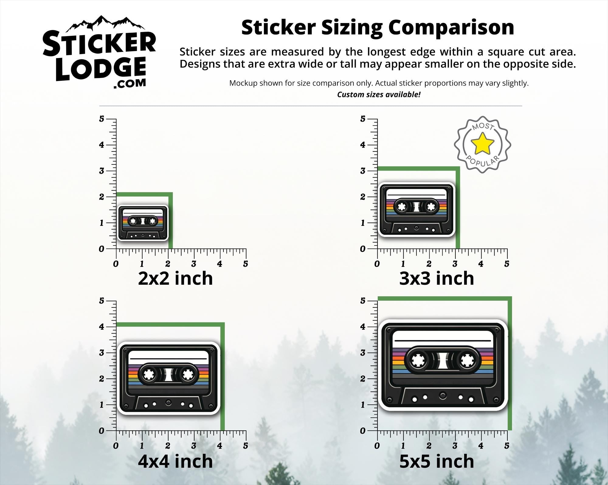 Retro Cassette Tape Vinyl Sticker