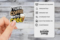 I Turn Coffee Into Code Vinyl Sticker