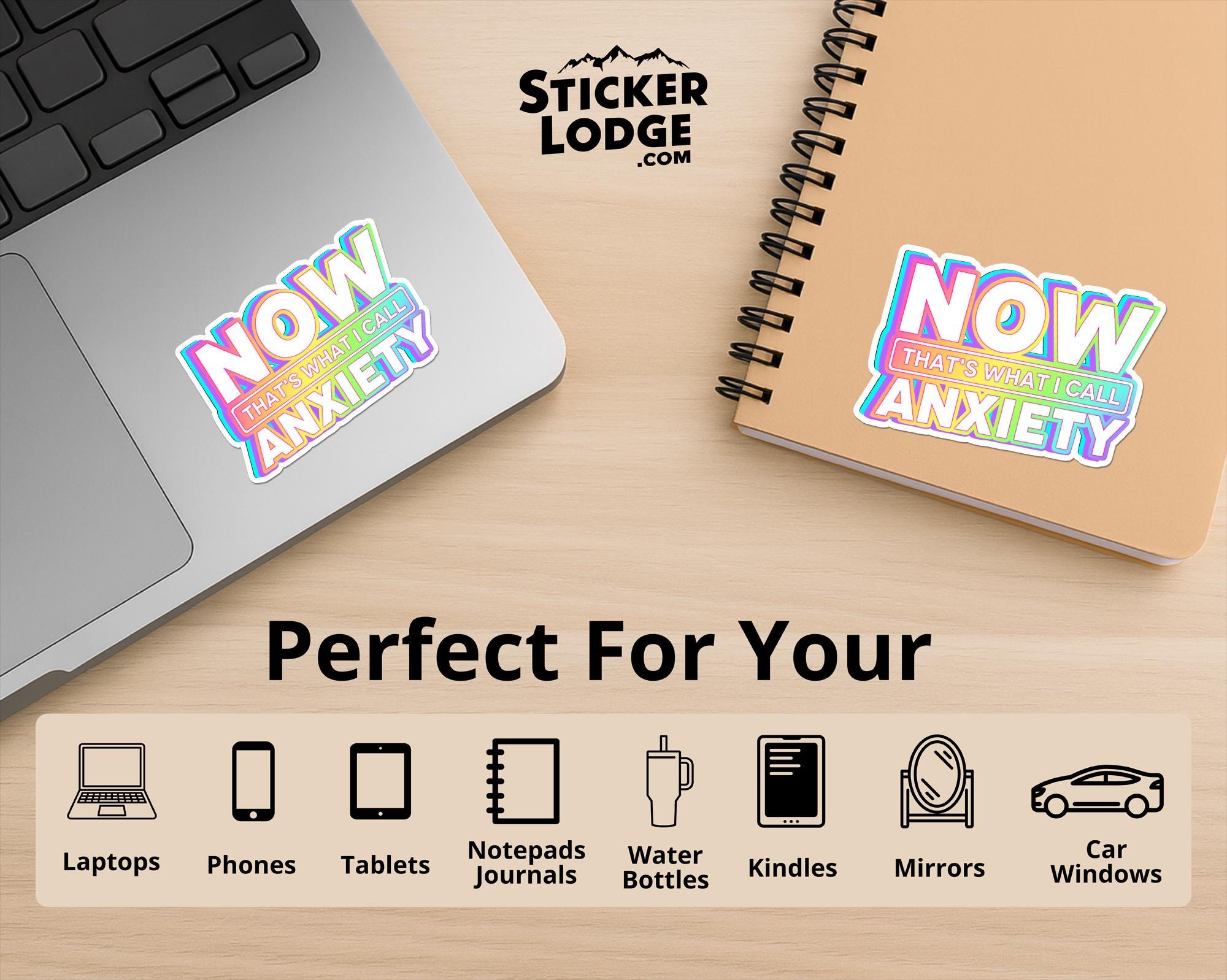 Now That's What I Call Anxiety Vinyl Sticker