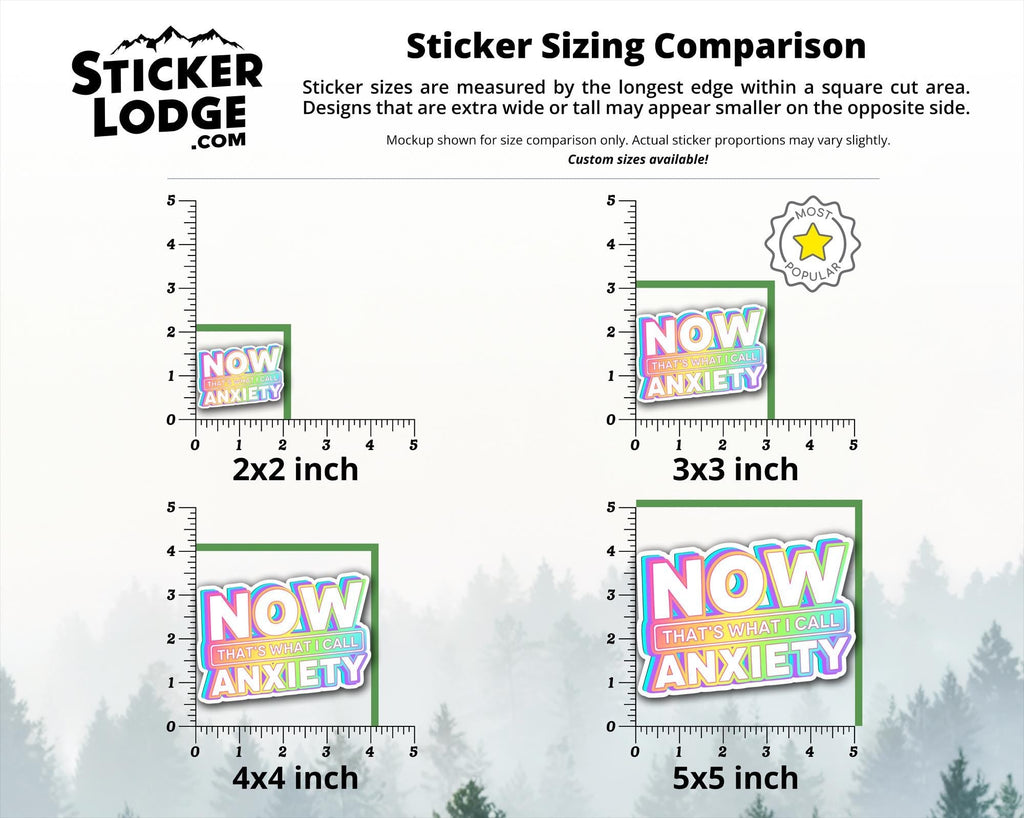 Now That's What I Call Anxiety Vinyl Sticker
